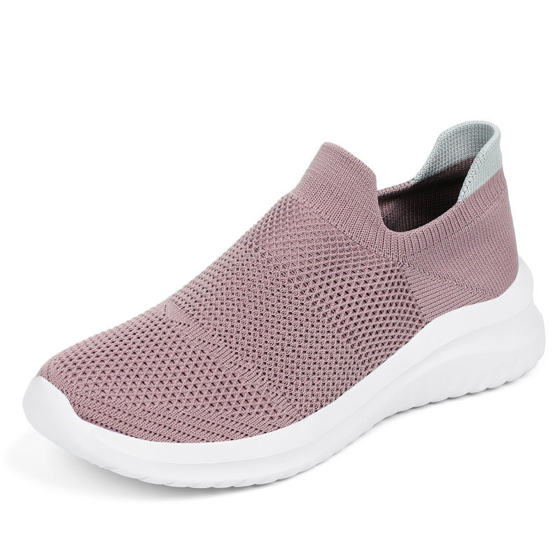 Unisex nan atmungsaktive Strick-Schlupfsneaker mit ergonomischem Memory-Fußbett