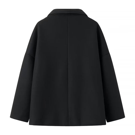 Damen Kurzmantel im Oversize‑Cut mit Doppelreiher und weitem Umschlagkragen Shop Nory