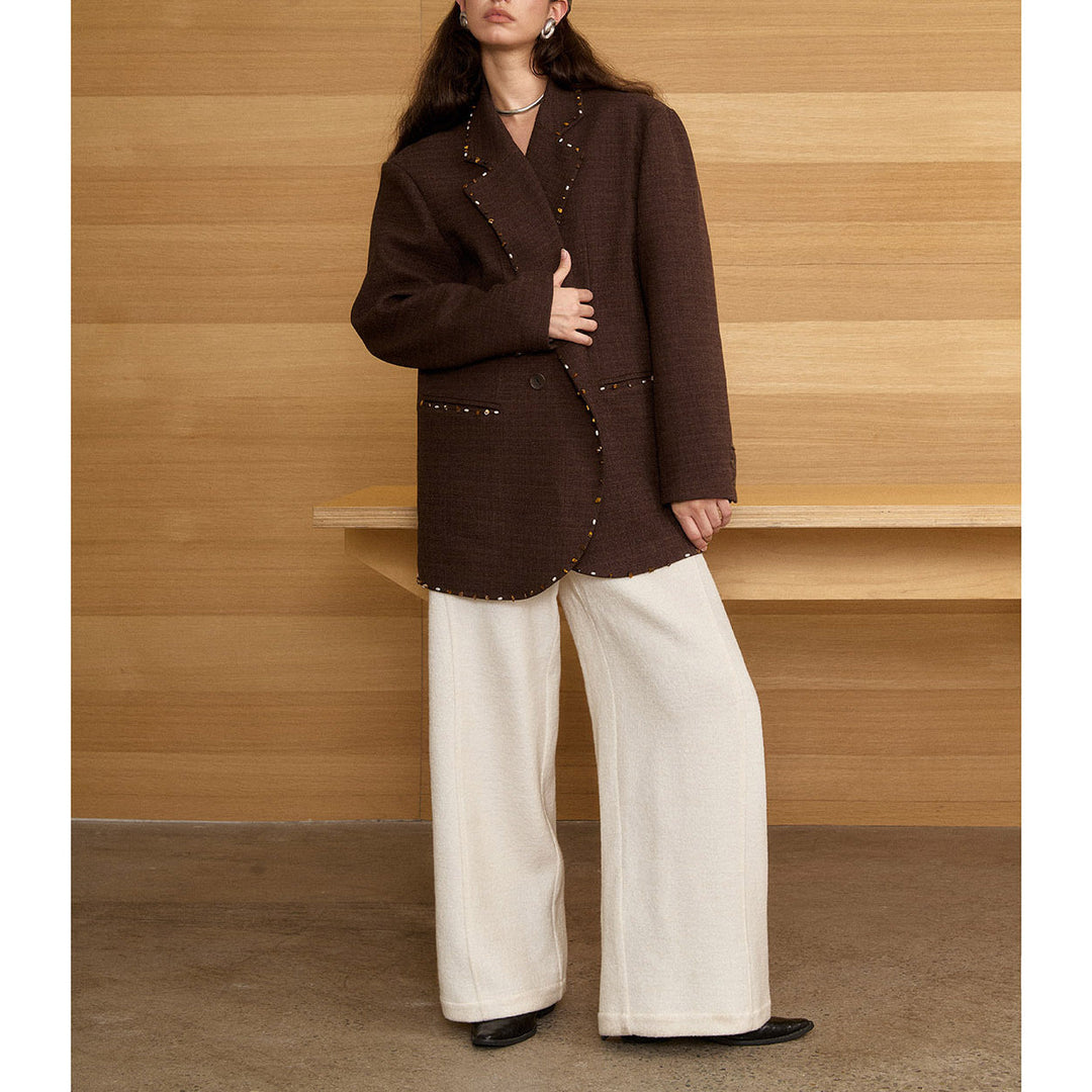 Damen Oversized Blazer mit Dekorstich Shop Nory
