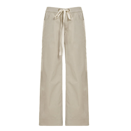 Damen nan weite Highwaist Cargo-Schlaghose mit Tunnelzug, Mehrfachtaschen und legerer Silhouette Shop Nory
