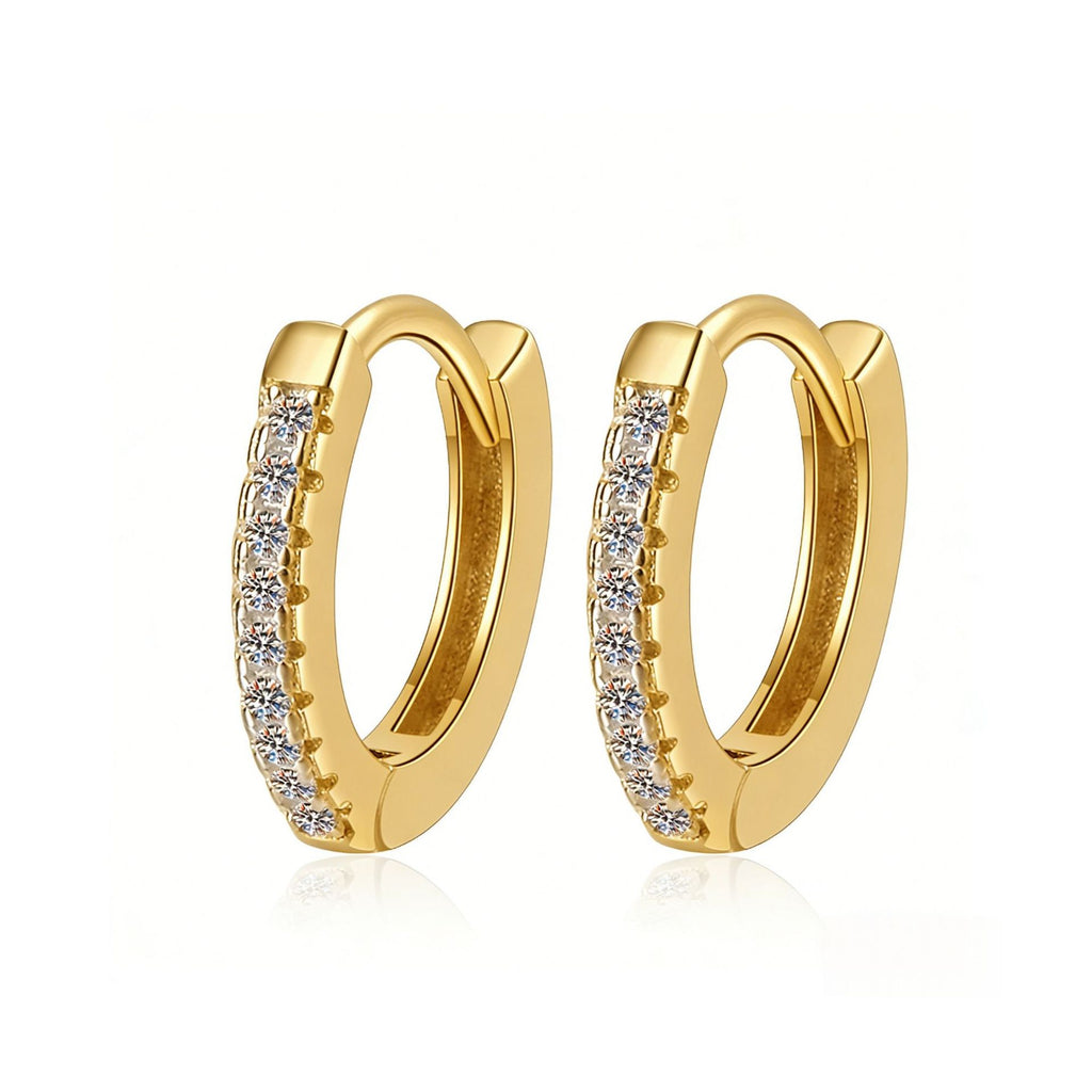 Damen Creolen mit glitzernden Zirkonia Steinen Shop Nory