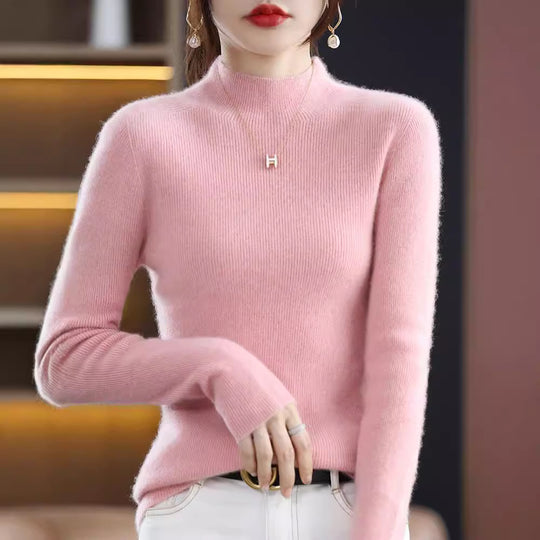 Damen Schmaler Kurzrollkragenpullover in kuscheliger Kaschmir‑Optik mit feiner Rippenstruktur Shop Nory
