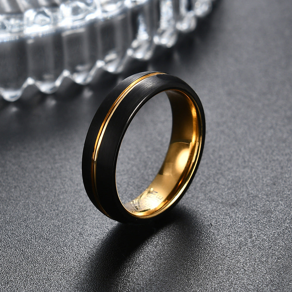Herren Tungsten Carbide Ring mit elegantem zweifarbigen Design Shop Nory