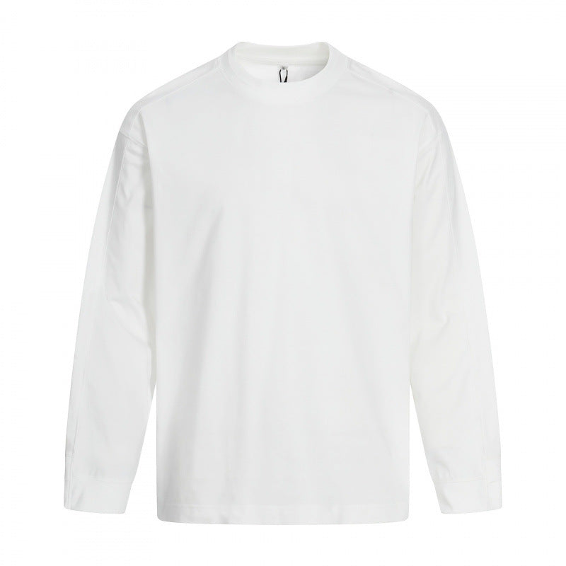 Unisex Langärmeliges Oversize-Basic-Shirt mit Rundhalsausschnitt Shop Nory