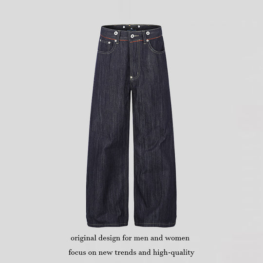 Damen Hochgeschnittene weite Denim-Palazzo-Jeans mit Five-Pocket-Schnitt Shop Nory