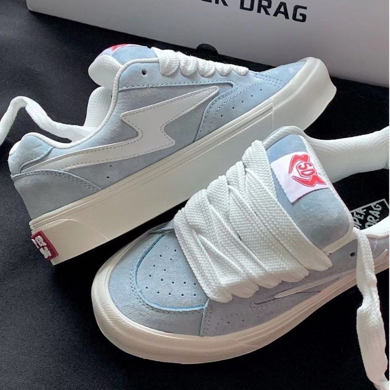 Damen lässige Sneaker aus hochwertigem Wildleder mit dämpfender Sohle Shopnory