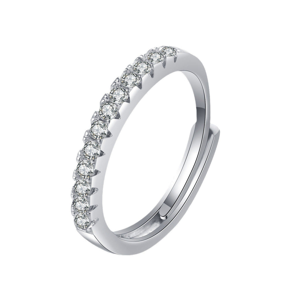 Damen Zierlicher Ring mit funkelnden Zirkonia-Steinen Shop Nory