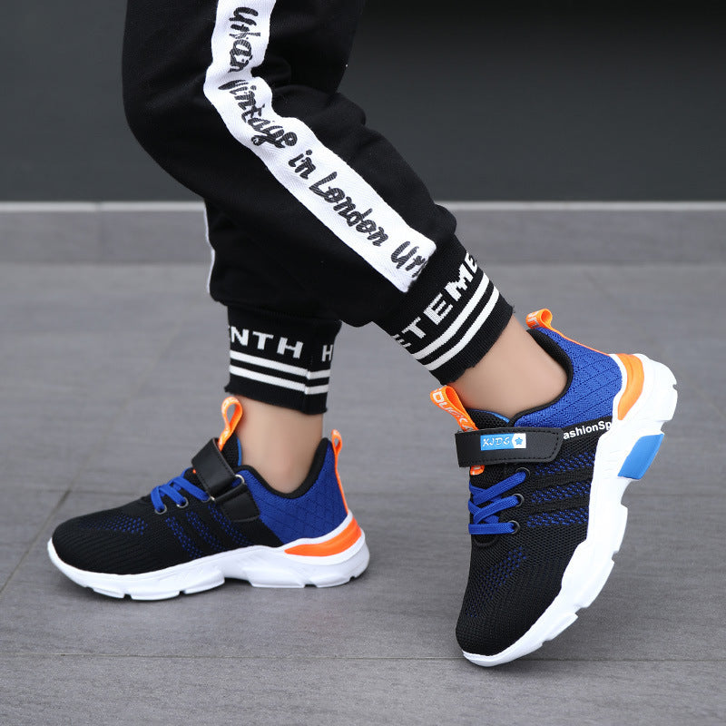 Unisex Kinder-Sneaker mit atmungsaktivem Strickschaft und Klettverschluss Shop Nory