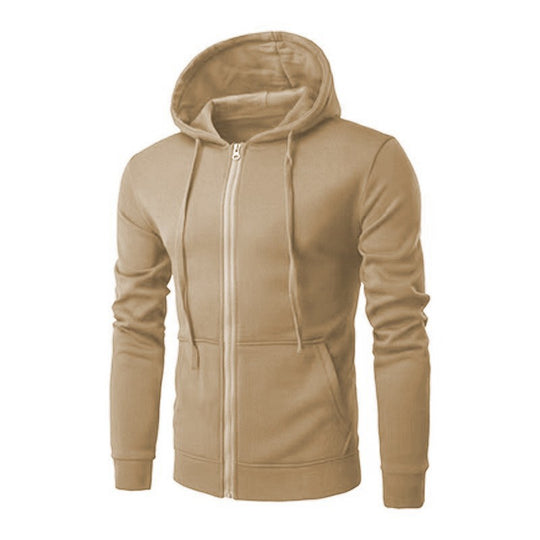 Herren nan leichter taillierter Reißverschluss-Kapuzenpullover mit flachen Nähten und Kängurutasche Shop Nory