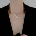 Damen minimalistischer Anhänger aus Sterling Silber mit dreieckigem Design Shop Nory