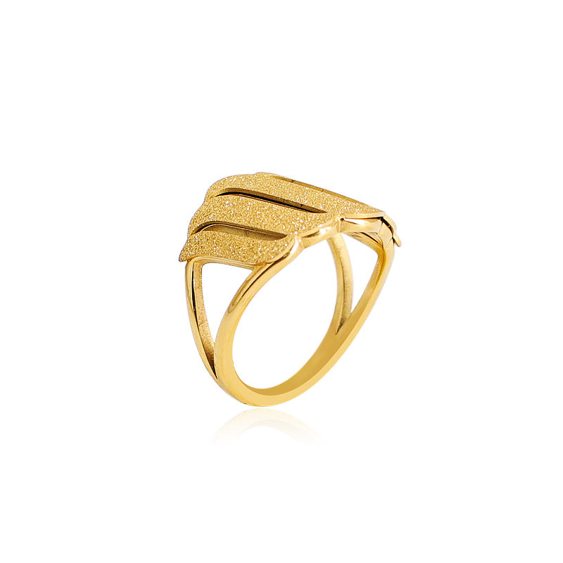 Damen eleganter und modischer Ring mit Blattdesign Shop Nory
