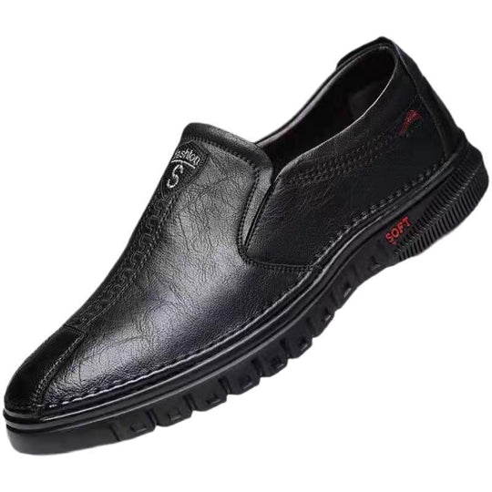 Herren Elegante und Bequeme Slip-On Lederschuhe Shop Nory