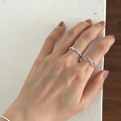 Damen offener Ring mit elegantem geflochtenem Design Shop Nory
