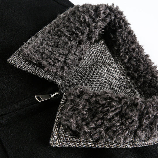 Herren Boxy-Bomberjacke mit Teddykragen, gefütterten Eingrifftaschen und elastischem Saum Shop Nory