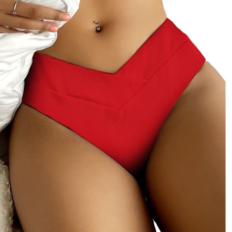 Damen Hochgeschnittenes Bikini-Höschen Shopnory
