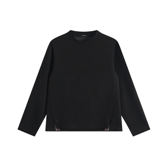 Unisex Oversize-Sweatshirt mit seitlichen Druckknopfleisten und Rundhals Shop Nory