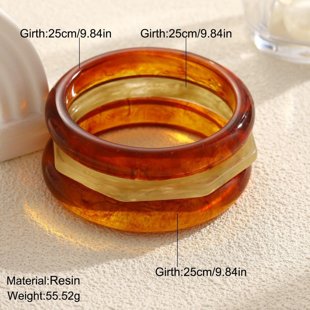 Damen Armreifen-Set mit einzigartigem Design und glänzenden Oberflächen Shop Nory