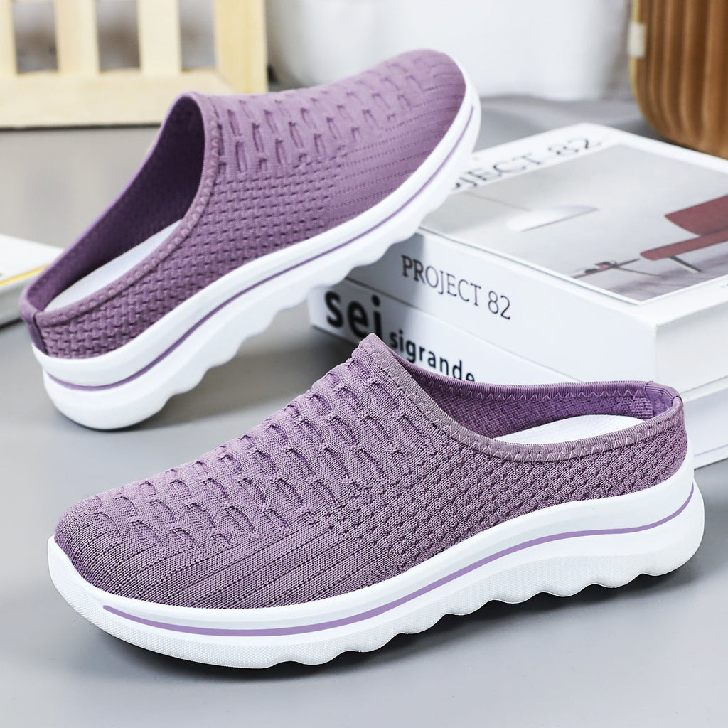 Damen Bequeme Slip-On Clogs mit atmungsaktiver Netzstruktur Shopnory