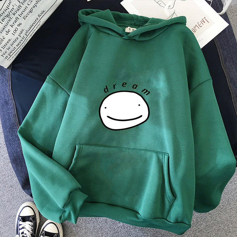 Unisex nan oversized Kapuzenpullover mit minimalistischem Frontprint und Kängurutasche Shop Nory