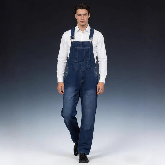 Herren Lässige Baumwoll-Latzhose
