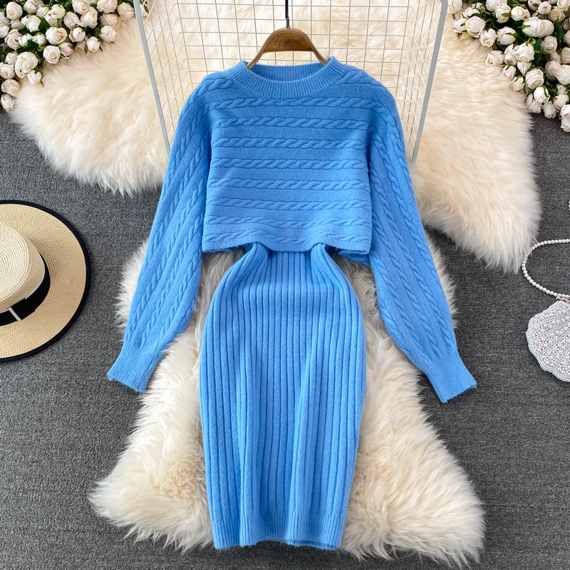 Damen Strickset mit Rippenstruktur Shop Nory