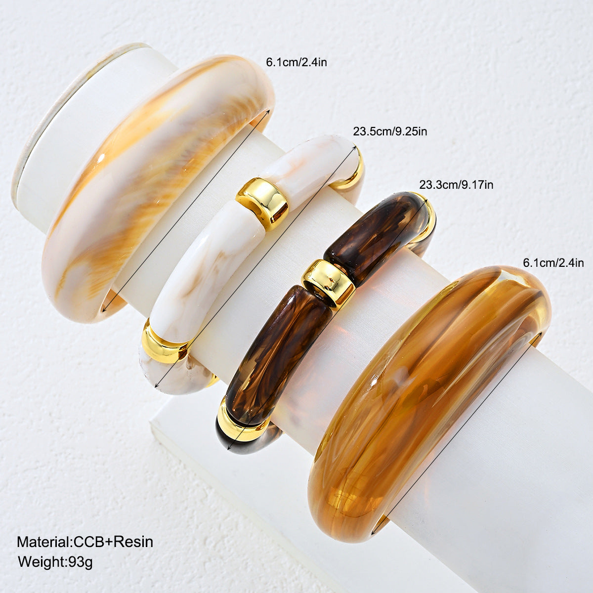 Damen Armband-Set aus hochwertigem Acryl mit elegantem Design Shop Nory