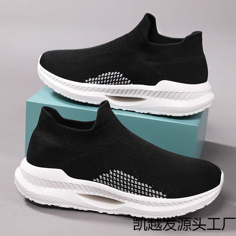 Damen Atmungsaktive Strick-Sneaker mit rutschfester Sohle