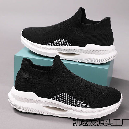 Damen Atmungsaktive Strick-Sneaker mit rutschfester Sohle