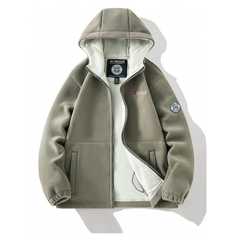 Herren Fleecejacke mit Kapuze Shop Nory 1787797345