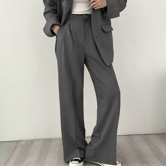 Damen elegantes Blazer-Set mit weitem Schnitt