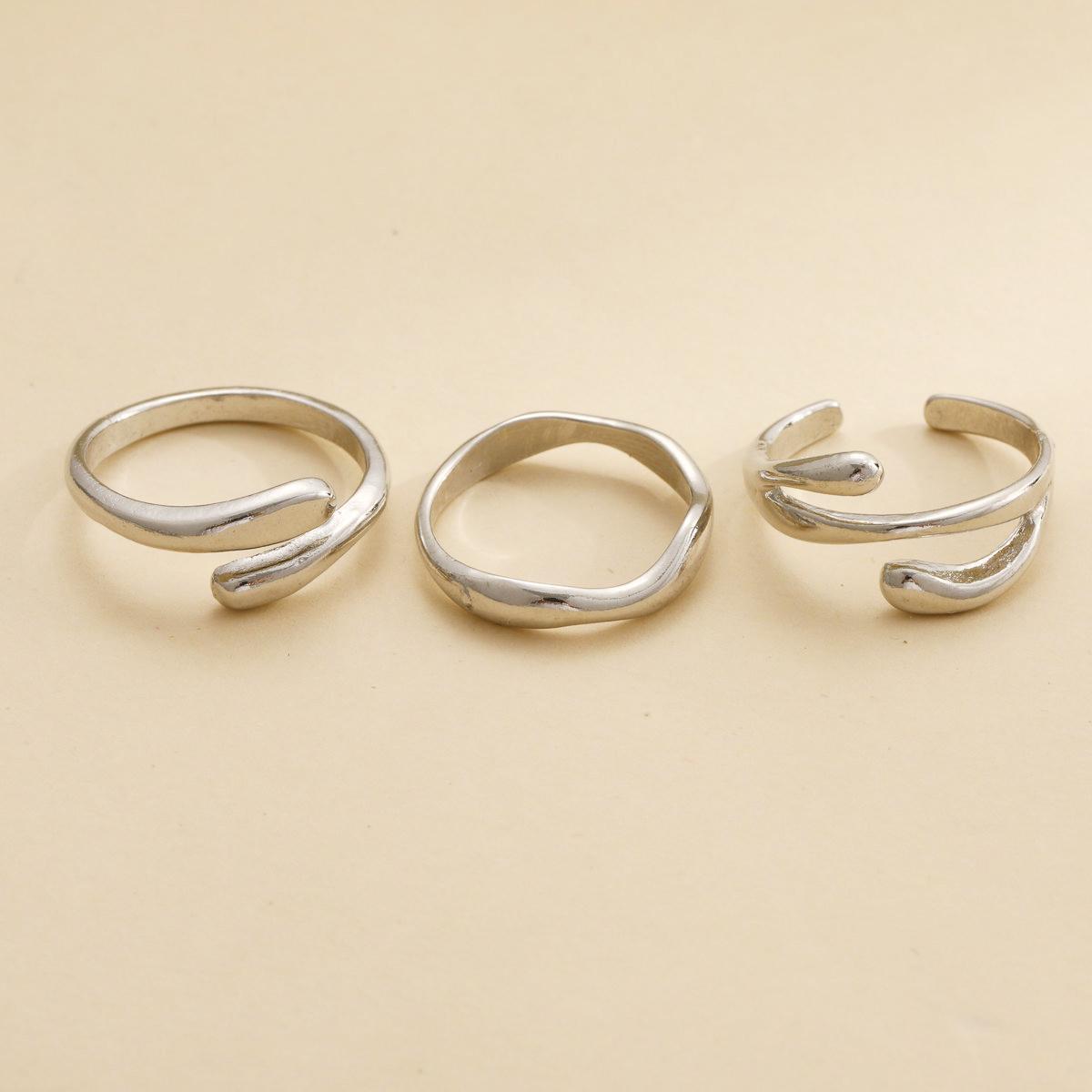 Damen Ring-Set mit kreativem, fließendem Design Shop Nory
