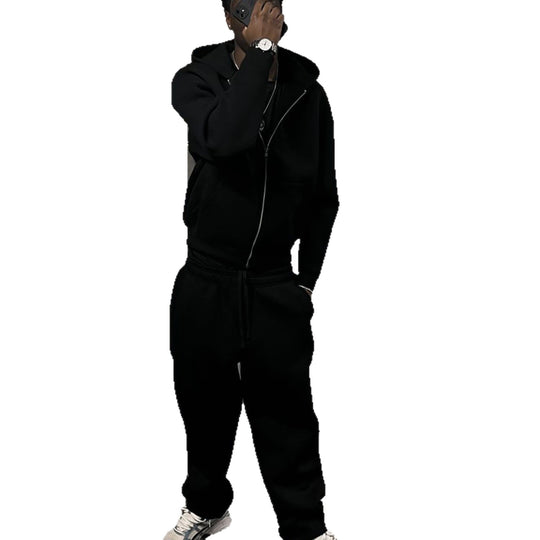 Herren nan Oversize Zip-Hoodie und Relaxed Sweatpants Set Shop Nory