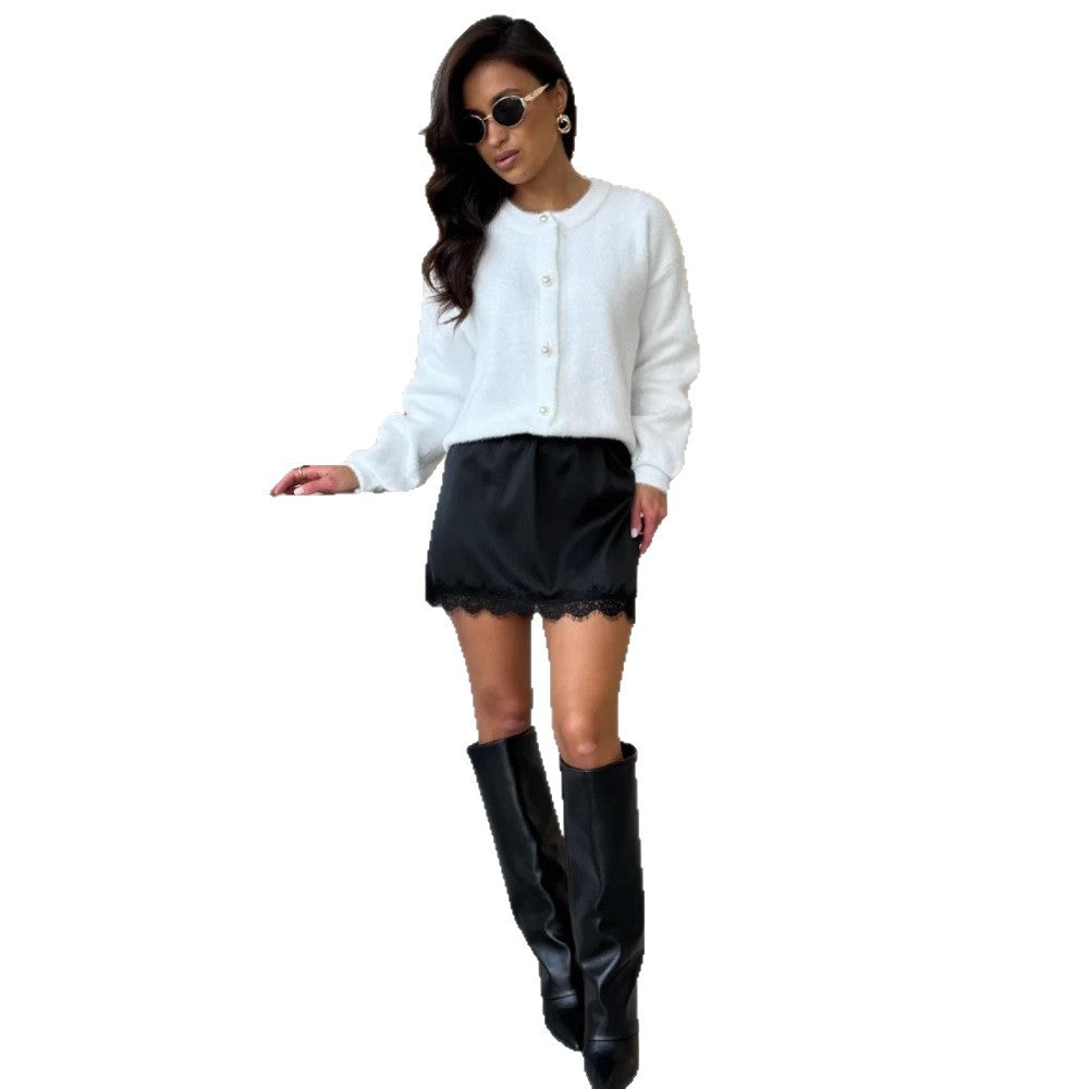 Damen Weiche Strickjacke Shop Nory