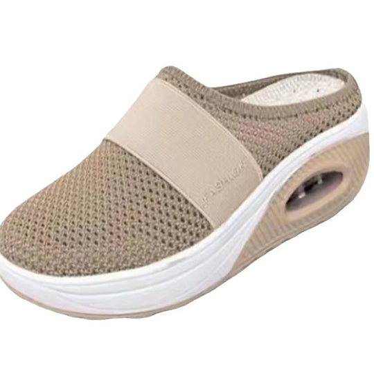 Damen Atmungsaktive Strick‑Mule mit Luftkissen‑Plateau Shop Nory