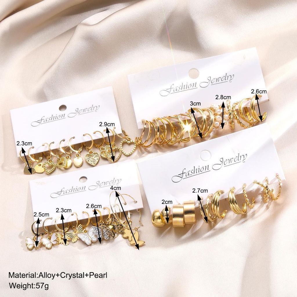 Damen Ohrringe Set mit vielseitigen Designs und eleganten Oberflächen Shop Nory