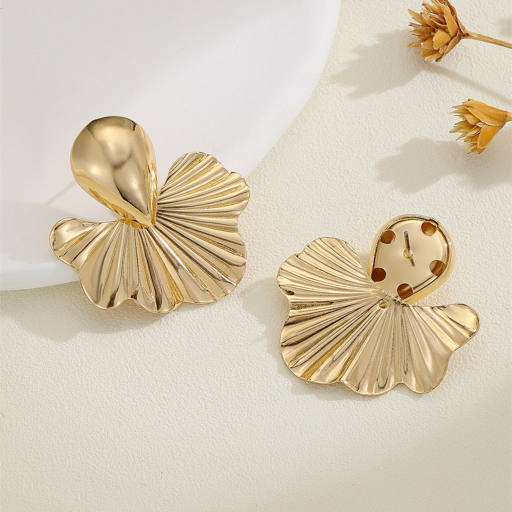 Damen Ohrringe im modernen Ginkgo-Blatt-Design Shop Nory