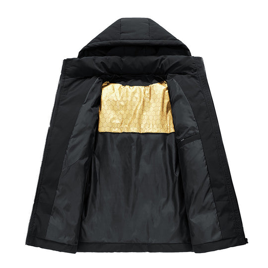 Herren Modische Winterjacke mit Kapuze Shop Nory