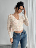 Damen Spitzentop