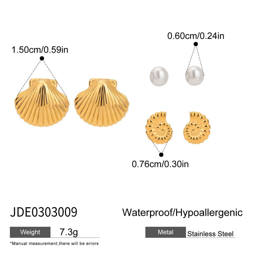 Damen Ohrhänger mit funkelndem Stern- und Monddesign aus hypoallergenem Edelstahl Shop Nory