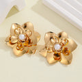 Damen Ohrringe im stilvollen Blumenmuster Shop Nory