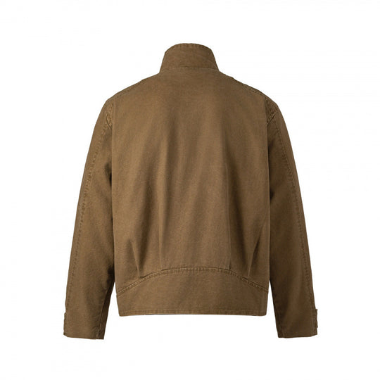 Herren Kurzjacke aus Canvas im Field‑Style mit Stehkragen, Reißverschluss und Multifunktionstaschen Shop Nory
