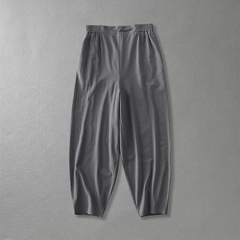 Damen Lässige, weite Haremshose mit elastischem Bund und tapered Knöchel Shop Nory