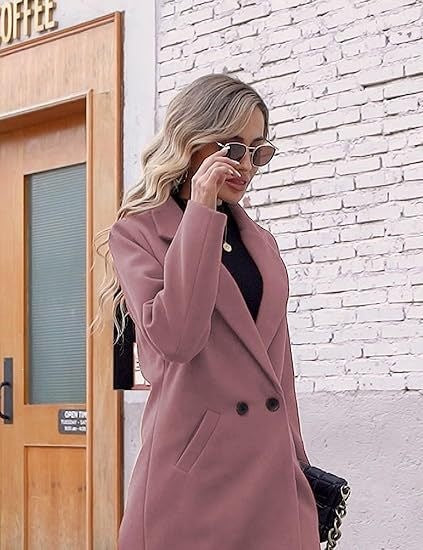 Damen Eleganter Wollmantel