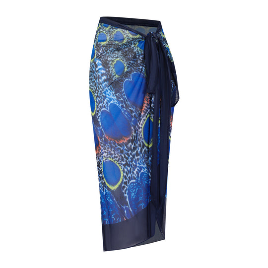 Damen Einteiler mit langem Arm und farbenfrohem Print
