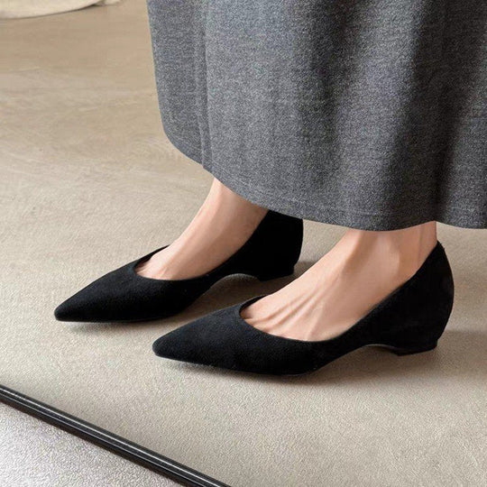 Damen bequeme und elegante Ballerina-Pumps mit spitzem Design und weich gepolsterter Innensohle