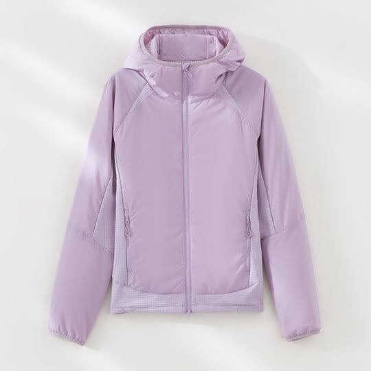 Damen Leichte Wind- und Thermojacke mit Kapuze, gesteppter Innenlage und Zweiwege-Reißverschluss Shop Nory