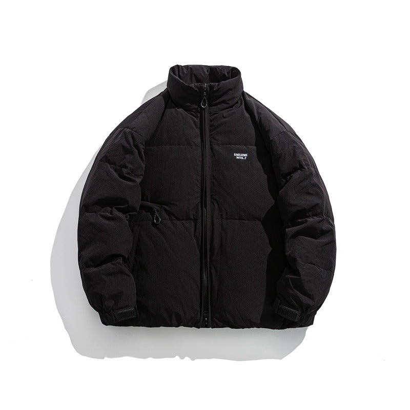 Herren Wattierte Kurz‑Thermojacke mit hohem Stehkragen und verstellbaren Klettbündchen Shop Nory