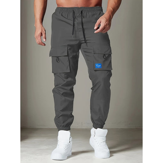 Herren Tapered Cargojogger mit elastischem Bund, Tunnelzug & Mehrfachtaschen Shop Nory