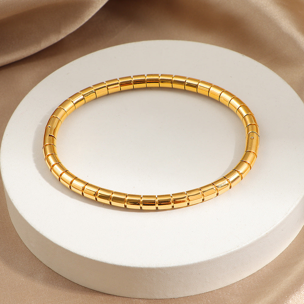 Frauen Elegante Goldplattierte Funkelnde Armband Shop Nory