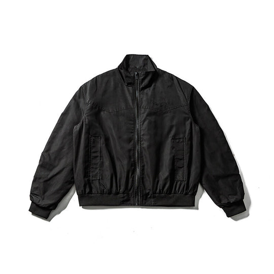 Herren Leichte Bomberjacke im minimalistischen Satin-Look mit Stehkragen und elastischem Saum Shop Nory